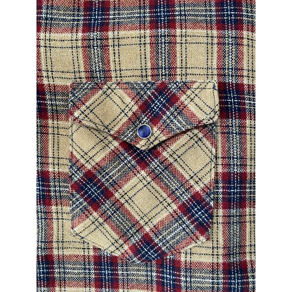 Wrangler mens snap Cowboy/Western cut long tail Button up shirt (16 1/2 - 35) - Picture 6 of 12